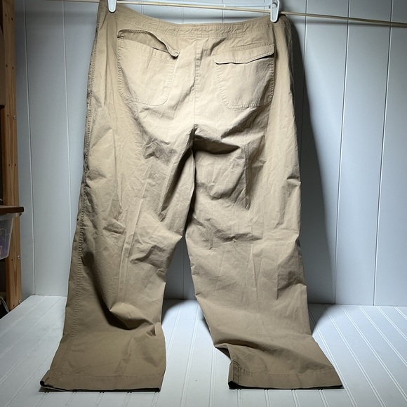 Talbots Classic Stretch Pants Women's Plus Size 18 Beige Straight Career Tan - Picture 4 of 8